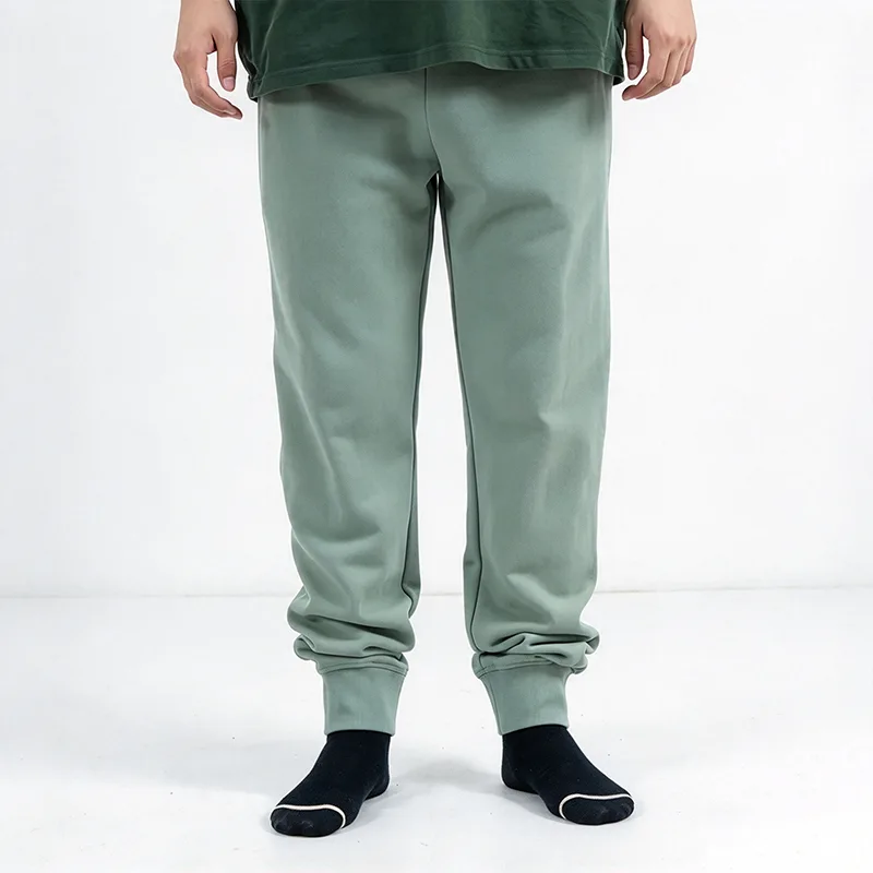 Sage Green Jogger nadrág bordázott bokamandzsettával